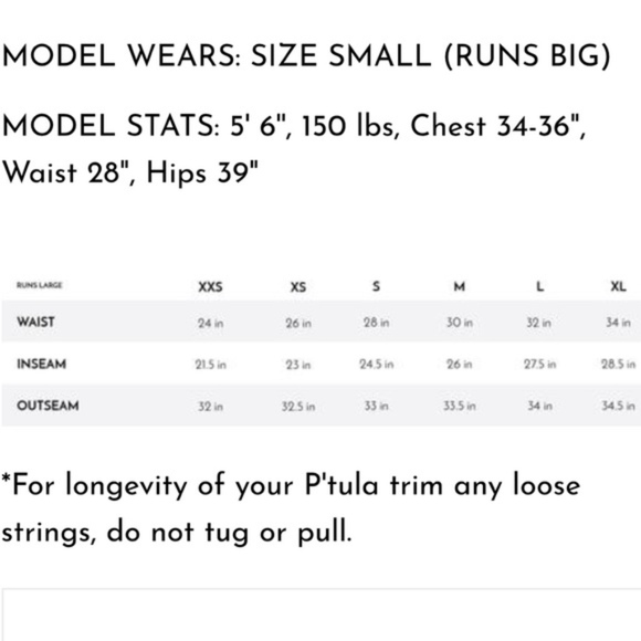 SOLD // P'tula Leggings Black No Mesh - Picture 5 of 6